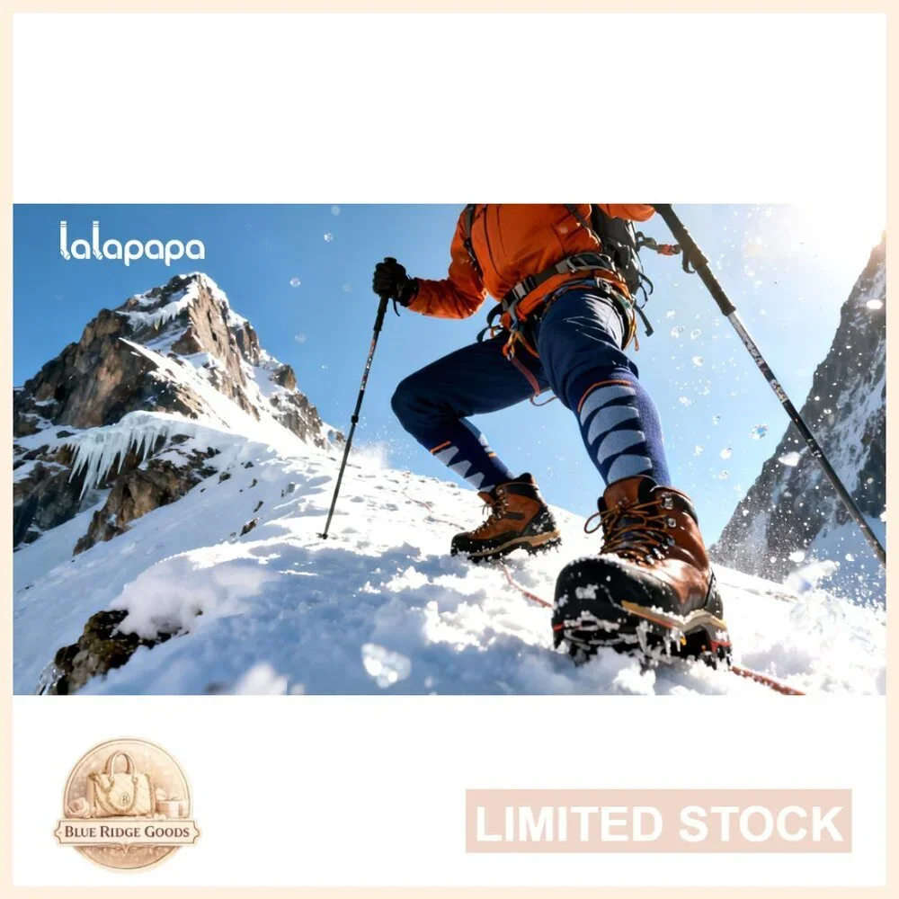 Merino Wool Ski Socks Warm Thermal Padded Cushioned Knee High Winter